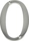 Distinctions by Hillman 843320 4Inch Brushed Nickel FlushMount House Number 0