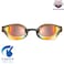 ARENA Unisex Cobra Core Swipe AntiFog Racing Swim Goggles for Men and Women Polycarbonate Mirror Lens Yellow CopperChoco
