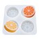 Montidey 4 Cavity Orange Slice Silicone Mold DIY Cake Decorating Supplies Handmade Soap Ice Cube Tray NonStick Food Grade Silicone Molds for Aromatherapy Essential Oil Baking Tools