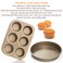 Moss  Stone 5 Piece Baking Pans Set Carbon Steel NonStick PTFE Coating Oven Safe Baking Sheet Set Bakeware Set With Heat Red Glove Cookie Sheets For Baking Nonstick Set