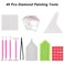 113PCS Diamond Painting Storage Containers Portable Bead Storage ContainerReusable Diamond Storage Box with Tools Diamond Painting Accessories kit