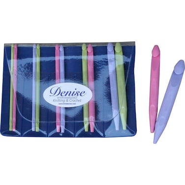 Denise Interchangeable Crochet Hooks Only AddOn Set F5375mm1915mm Pastel
