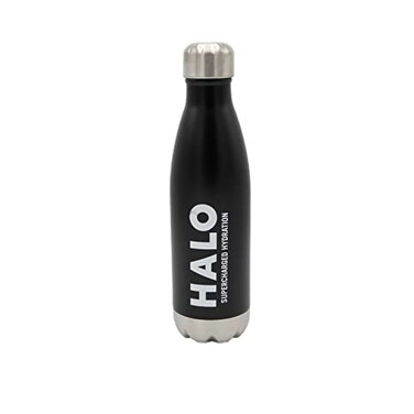 Halo Hydration Aluminum Bottle  500ML MATTE BLACK DOUBLEWALLED STAINLESS STEEL WITH COPPER INSULATING VACUUM BOTTLE LEAK FREE