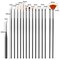 Artdone 31pcs Nail Art BrushesNail Art Tool SetNail Dotting ToolsNail Dust BrushStriping Nail Art Brushes for Long LinesNail Drawing Pen For Nail Design