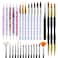 Artdone 31pcs Nail Art BrushesNail Art Tool SetNail Dotting ToolsNail Dust BrushStriping Nail Art Brushes for Long LinesNail Drawing Pen For Nail Design