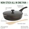 Goodful AllinOne Pan Multilayer Nonstick HighPerformance Cast Construction Multipurpose Design Replaces Multiple Pots and Pans Dishwasher Safe Cookware 11Inch 44Quart Capacity Graphite