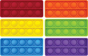 Teacher Created Resources Push and Pop Bubble Ten Frame Math Fidget Sensory Toy Pack of Six TCR20110