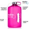 HydroMATE Large Gallon 128 oz Motivational Water Bottle with Handle and Time Marker Reusable BPA Free Jug Times Marked to Ensure You Drink More Water Throughout The Day Hydro MATE 128oz