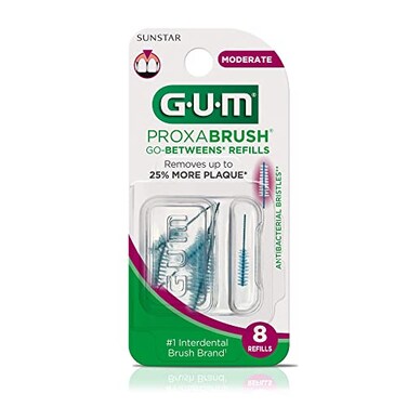 GUM GoBetweens Proxabrush Refills Moderate 612 8 Each Pack of 2