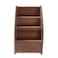 SunGreen 3Slot Rustic Burnt Wood Remote Control Holder Media Organizer