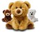 Fluffuns Teddy Bears  9  Cute Stuffed Animal in 3 Colors  3Pack of Stuffed Bears Brown Golden White Teddy Bear Plush Toy  Great Gift for Baby Girl Boy Kid and More