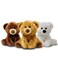 Fluffuns Teddy Bears  9  Cute Stuffed Animal in 3 Colors  3Pack of Stuffed Bears Brown Golden White Teddy Bear Plush Toy  Great Gift for Baby Girl Boy Kid and More