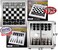 Mattys Toy Stop Deluxe Magnetic Metal Chess  Backgammon Games Gift Set Bundle  2 Pack Each Game Measures 975 x 975