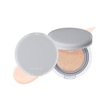 Romnd Nu Zero Cushion 01 Porcelain 17 Long Lasting High Coverage Semi Matte Finish Flawless Complexion Without Cakey Face Makeup Base and Fixer Thinly Layered Korean Cushion Foundation