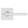 Kwikset Halifax Interior Privacy Door Handle with Lock Door Lever For Bathroom and Bedroom Polished Chrome Reversible Keyless Push Button Lock Door Lever