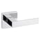 Kwikset Singapore Interior Privacy Door Handle with Lock Door Lever For Bathroom and Bedroom Polished Chrome Reversible Keyless Turn Lock