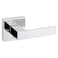 Kwikset Singapore Interior Privacy Door Handle with Lock Door Lever For Bathroom and Bedroom Polished Chrome Reversible Keyless Turn Lock