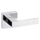 Kwikset Singapore Interior Privacy Door Handle with Lock Door Lever For Bathroom and Bedroom Polished Chrome Reversible Keyless Turn Lock