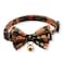 Gilded Gold Bow Tie Cat Collar Black with Bell Safety Breakaway Soft Lightweight for Cats Kitty Kitten Japanese Stylish Pattern No1 Seller in Japan