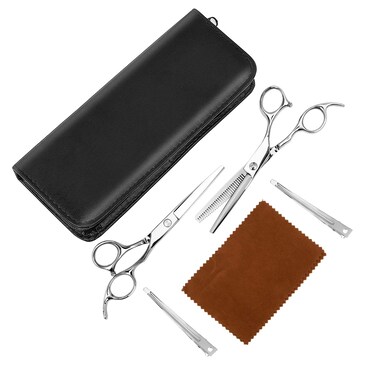 Hair Cutting Scissors Professional Home Haircutting Barber ThinningTexturizing SetProfessional Barber Salon Home Shear Kit For Men Women
