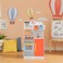 Teamson Kids Little Chef Florence Classic Kids Play Kitchen Toddler Pretend Play Set with Accessories 2 Drawers and Clock Coral Red Twilight
