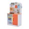 Teamson Kids Little Chef Florence Classic Kids Play Kitchen Toddler Pretend Play Set with Accessories 2 Drawers and Clock Coral Red Twilight