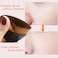 4 Pack Foundation Makeup Brush for Blending Liquid Cream Flawless Powder Face Blush with Protective CaseBlack and Pink Hexagon Kabuki Brush
