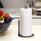 Paper Towel Holder Countertop OBODING Black Kitchen Paper Towel Holder Stand for Kitchen and Bathroom Organization Stainless Steel Paper Towel Holders for Standard and Large Rolls Matte Black