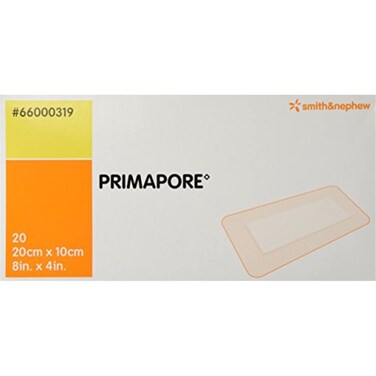 5466000319BX  PRIMAPORE Adhesive NonWoven Wound Dressing 8 x 4
