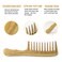 O BRUSHZOO Wood Hair Comb for Women Men Wide Tooth Comb for Curly Thick Long Wet Dry Hair Wooden comb for Hair Massage Detangle