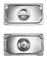 QWORK Solid Pan Lid with Handle 4 Pack Stainless Steel Steam Table Pan Cover for 13 Size Steam Pans