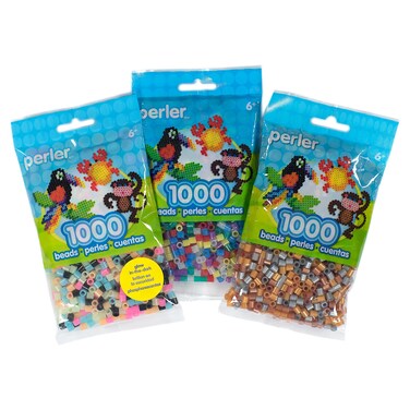 Perler Fuse Bead Set 3Pack Bundle Glitter Metallic GlowinTheDark 3 Pack