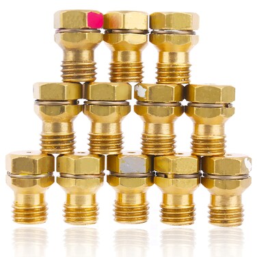 GRLP4 LP Gas Conversion Kit Replacement Part Compatible With Frigidaire Kenmore Electrolux RangeCooktopStove AP5608114 Replaces 318565427 2319698 etc 12 PCS Brass With Instruction