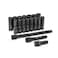 GEARWRENCH 18 Piece 12 Drive Deep Metric Impact Socket Set  89096