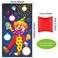 Outus Carnival Toss Games Clown Banner with 3 Bean Bags Circus Bean Bag Toss Game for Carnival Party Activities Great Carnival Decorations Circus Suppliers for Kids and Adults