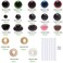 Jupean 566Pcs 6mm14mm Colorful Safety Eyes and Noses Set Plastic Safety Eyes and Noses 170pcs Plastic Safety Eyes and 110pcs Safety Noses with 280pcs Washers for Animal Stuffed