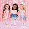 Glitter Girls  Flutter Fun Lightup Shoes with Wings for 14inch Dolls  Toys Clothes and Accessories for Ages 3 and Up Pink FauxLeather High Tops with LED Lights GG57031Z