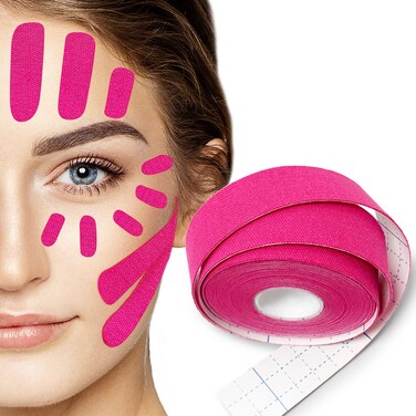 Wrinkle Patches  Face Eye Neck Lift Tape  Anti Wrinkle Tape  Multifunctional High Elasticity Forehead Frown Eye Facial Neck lip Mouth Wrinkles Treatment Band Mask Sticker Chin Strap  25CM500CM