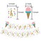 Shalofer Baby Girls Ice Cream Theme Decorations setBaby Girls 1st Birthday Party SuppliesBirthday BannerLatex BalloonConfetti BalloonsCake Toppers Ice Cream
