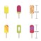 Shalofer Baby Girls Ice Cream Theme Decorations setBaby Girls 1st Birthday Party SuppliesBirthday BannerLatex BalloonConfetti BalloonsCake Toppers Ice Cream