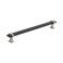 Amerock  Cabinet Pull  Brushed Matte BlackSatin Nickel  81316 inch 224 mm Center to Center  Overton  1 Pack  Drawer Pull  Drawer Handle  Cabinet Hardware