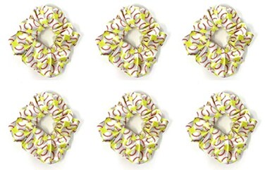 Softball Volleyball Hair Scrunchies for Girl Team Gift by Daisy Lane  Set of 6 Volleyball