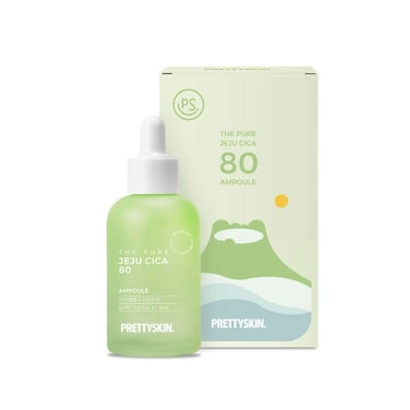 PSPRETTYSKIN The Pure Jeju Cica Centella Asiatica Extract 80 Soothing AmpouleRevitalize Glow Balance Skin with Flower Complex  Dermatologist Tested Hypoallergenic Formula 169floz50ml
