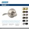 Schlage F170 ACC 716 CAM RH Right Handed Accent Door Lever with Camelot Trim One Sided NonTurning Dummy Door Handle Aged Bronze