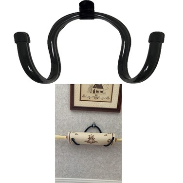 Rolling Pin Holder Rolling Pin Display Rack Rolling Pin Storage Organizers Home Decor kitchen Wall Mount Hooks  Wall Hanging Multi Purpose Bottle Rack  Hardware Included  No Rolling Pin