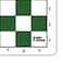 Bobby Fischer Tournament Roll Up Travel Chess Board  20 inches  Mousepad Style with Green Squares by WE Games