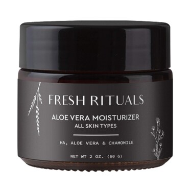 Fresh Rituals Vegan Face Moisturizer with Hyaluronic Acid Aloe Vera and Niacinamide  2 ounce  Cruelty Free Paraben Free Natural Ingredients  Light Weight Daily Use Moisturizing Cream