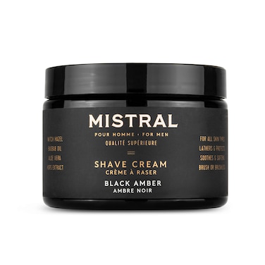 Mistral Shave Cream Tub Black Amber 9 Oz