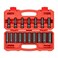 TEKTON 12 Inch Drive Deep 12Point Impact Socket Set 17Piece 824 mm  SID92339