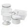 HoneyCanDo SFT01630 Dinnerware Storage Set 5PieceWhite